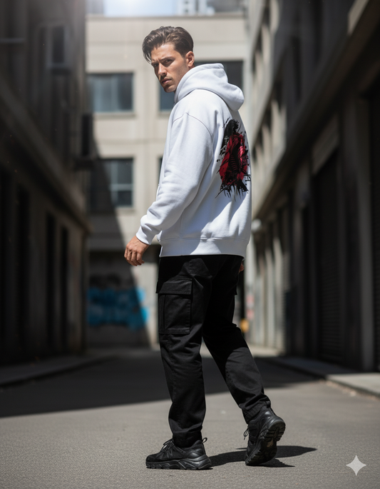 Premium White Hoodie